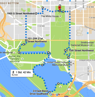 Washington DC Lauf 8,2km