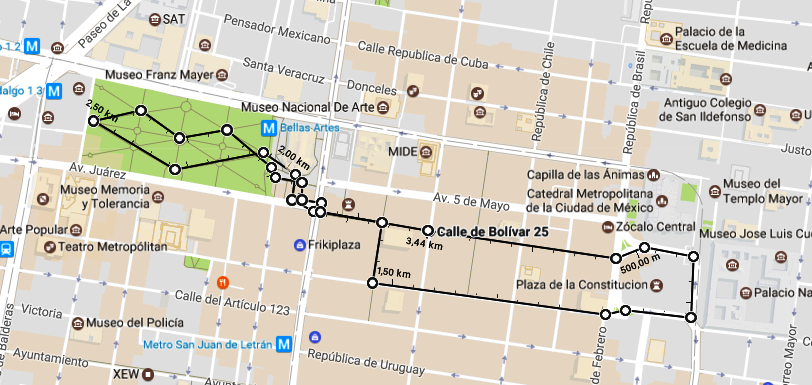 Mexiko-Stadt 3,44 km April2017